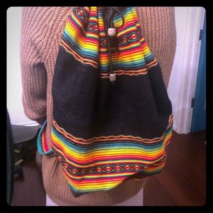 One shoulder backpack rom Peru